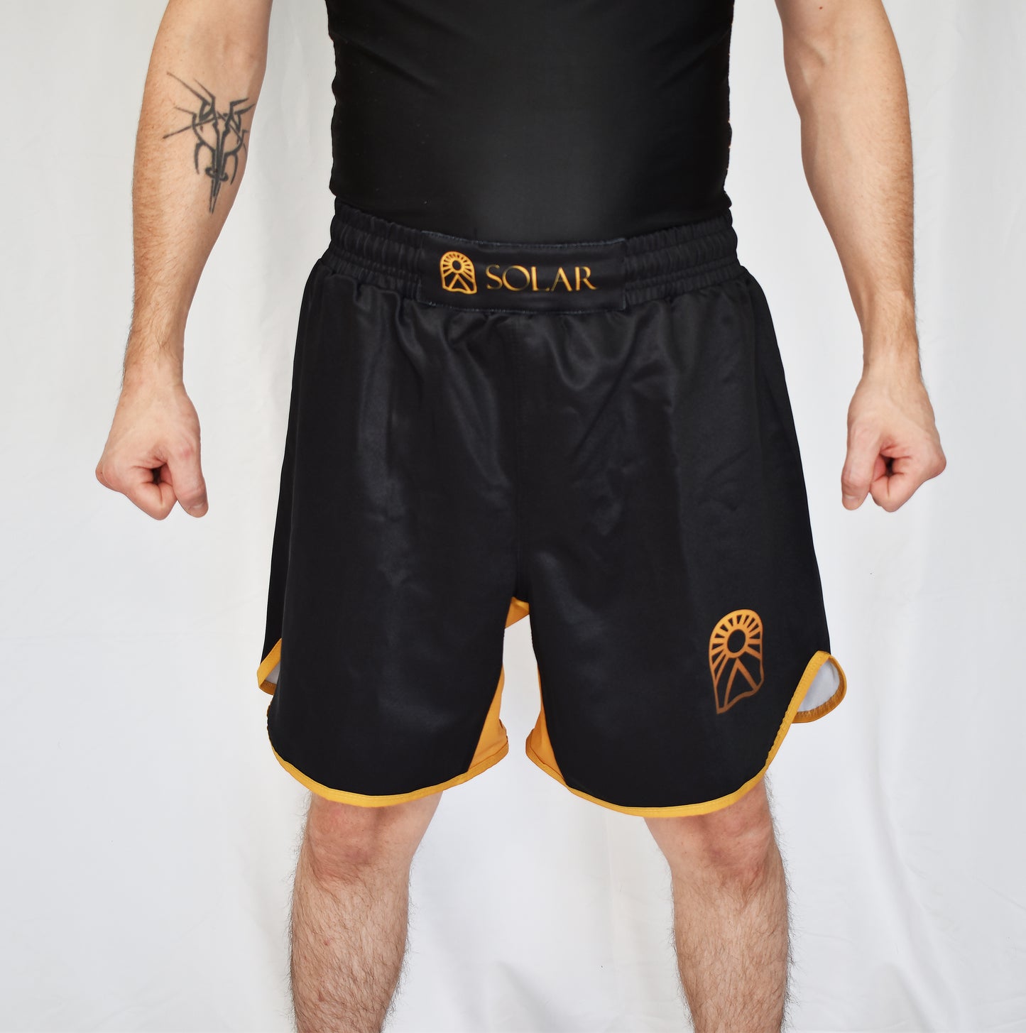 Shorts de Grappling - Noir et jaune