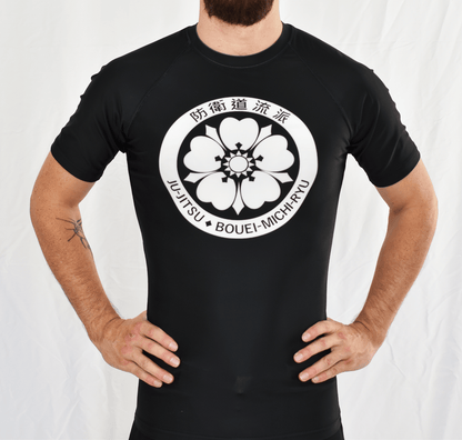 Rashguard manches courtes - École Ju - Jitsu Bouei - Michi - Ryu - Solar - Vêtements de combat