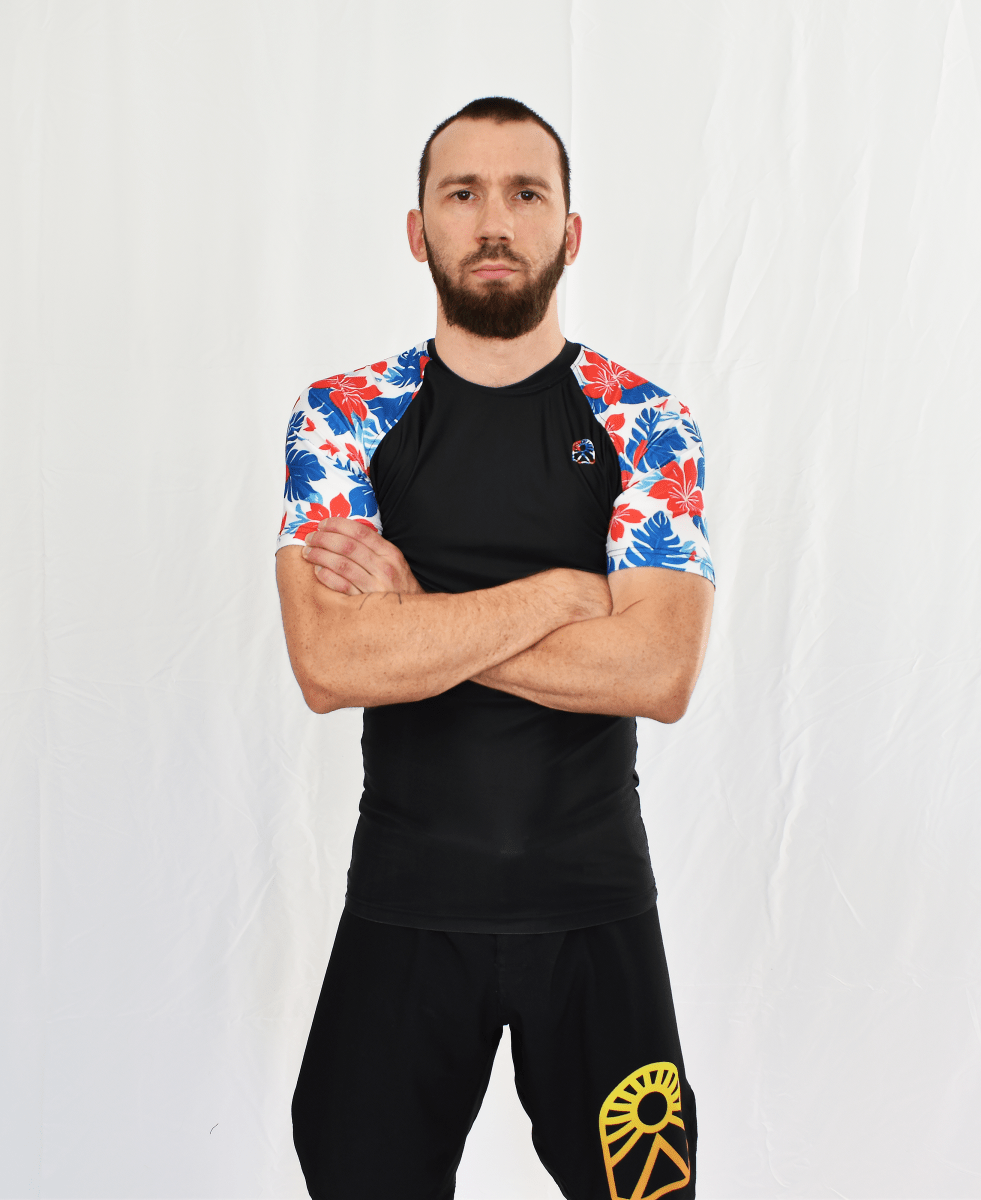 Rashguard manches courtes - Floral Hawaïen - Solar - Vêtements de combat