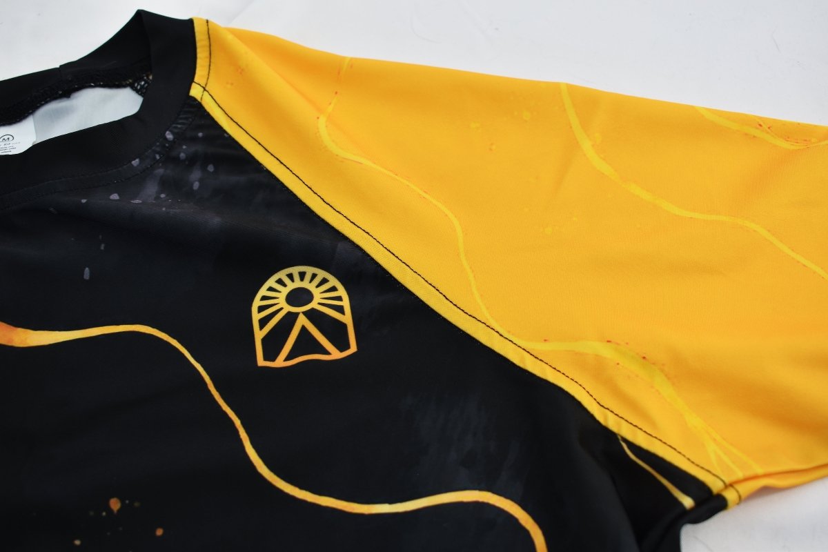 Rashguard manches courtes - "Ronin" - Noir et jaune - Solar - Solar - Vêtements de combat