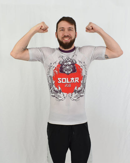 Rashguard manches courtes - "Ronin" - Noir et jaune - Solar - Solar - Vêtements de combat