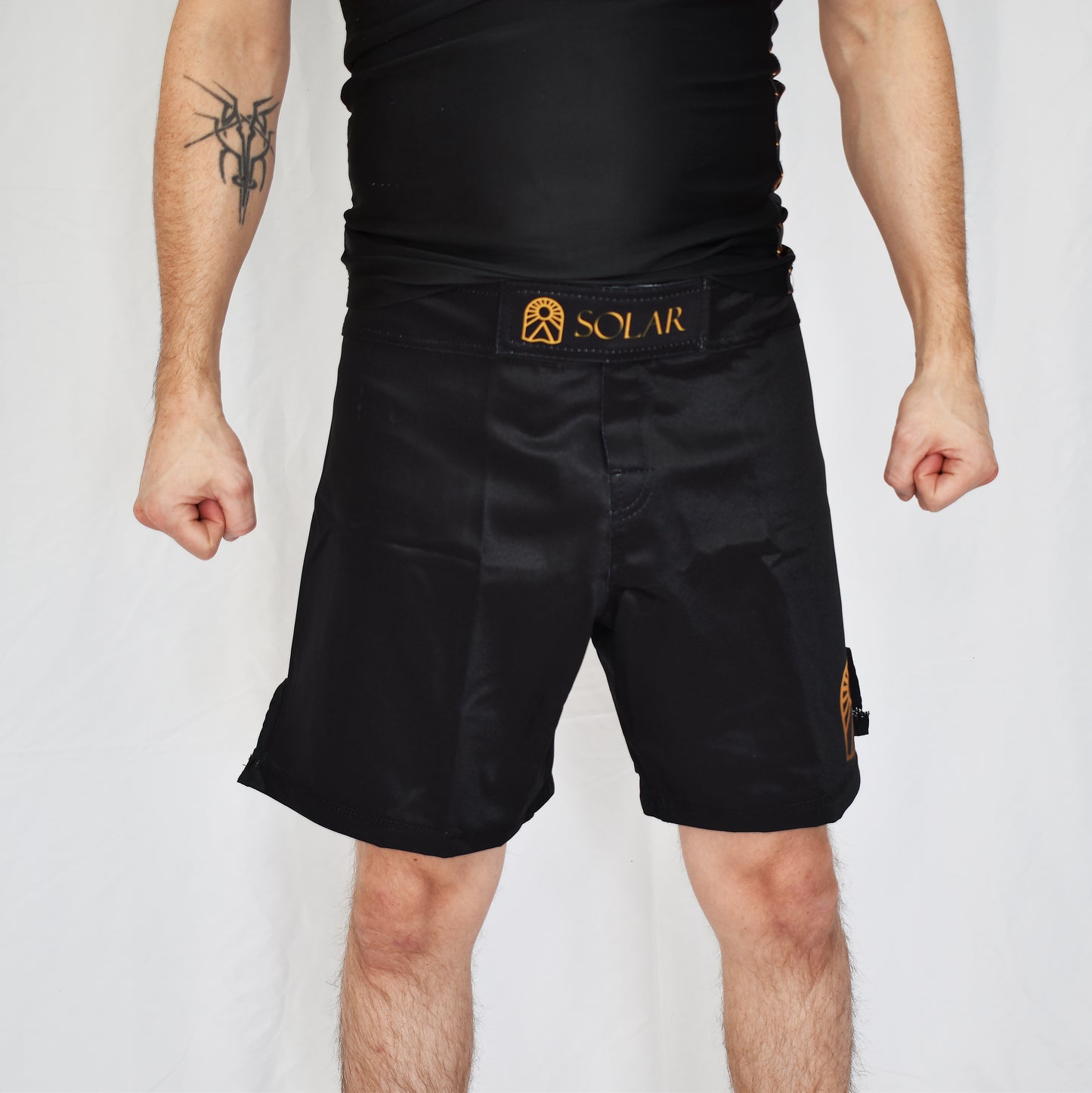 Shorts de MMA - Noir et jaune